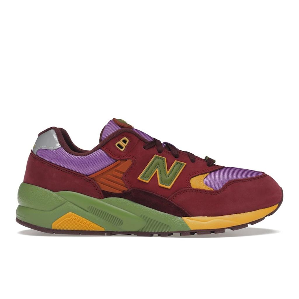 Stray Rats X New Balance 580 Tribute To 2007 - Burgundy Unisex Sneakers Red Mystic-Purple MT580SR2