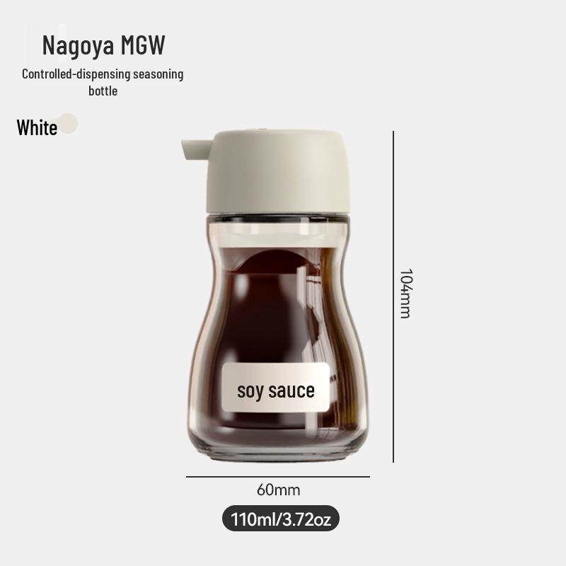 

Japanese Glass Soy Sauce & Vinegar Bottle with Flow Control for Kitchen Seasoning, Sesame Oil Portioning, Exquisite Design.