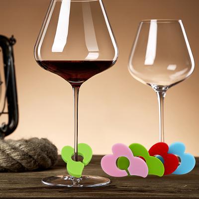 Silikon Rotwein Glas Label Aufkleber Champagner Glas Anhänger Anti-Verwirrung Mark Party Wein Label Bar Liefert Mark