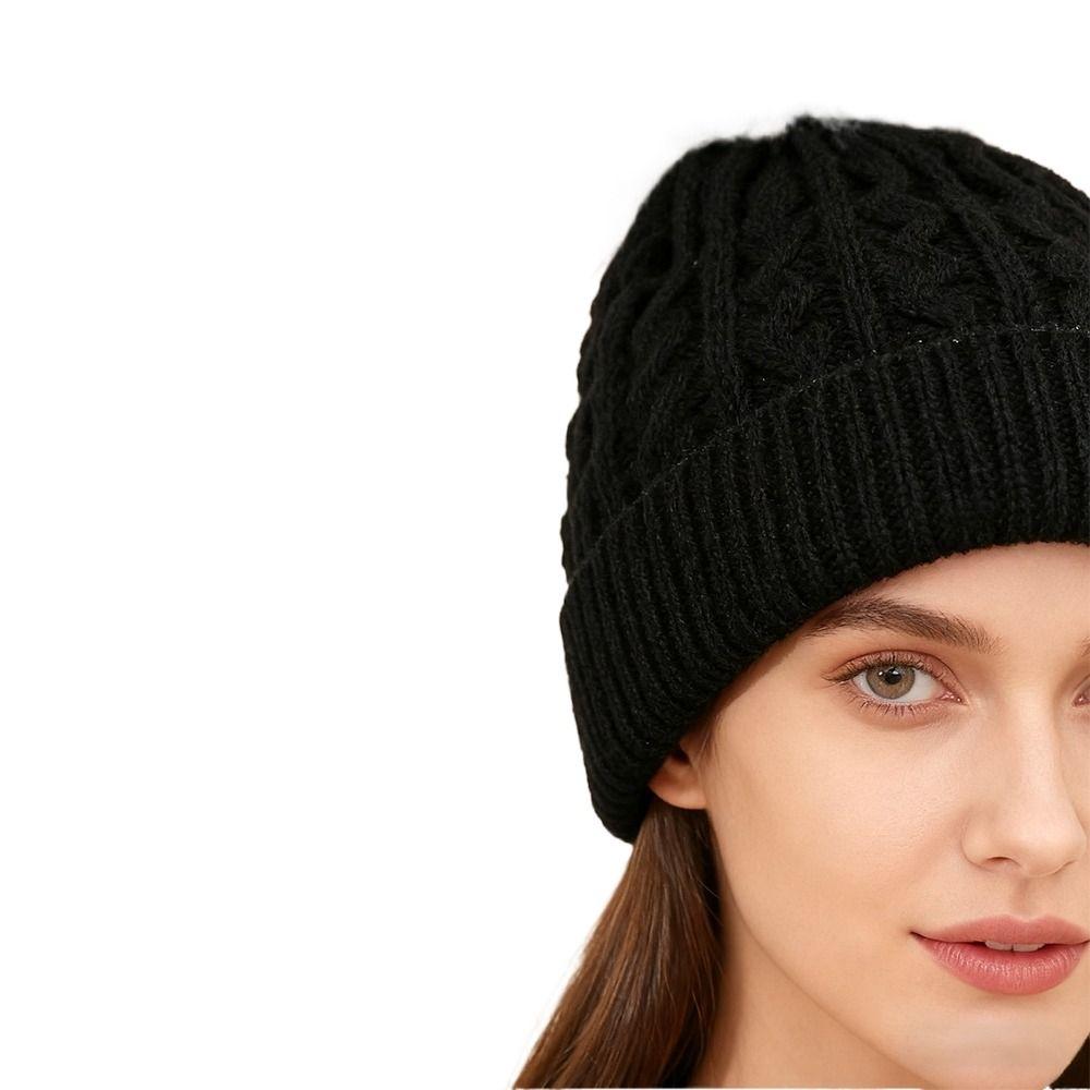 Keep Warm Knitted Beanies Ear Protection Pompoms Hat High Quality Winter Autumn Hats  for Woman/Men