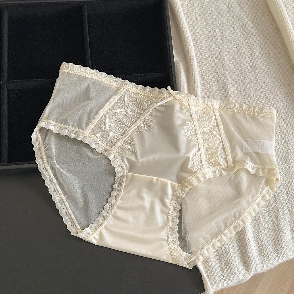 Ladies Spring and Summer Pure Desire Sexy Lace Comfortable Breathable Waist Triangle Briefs