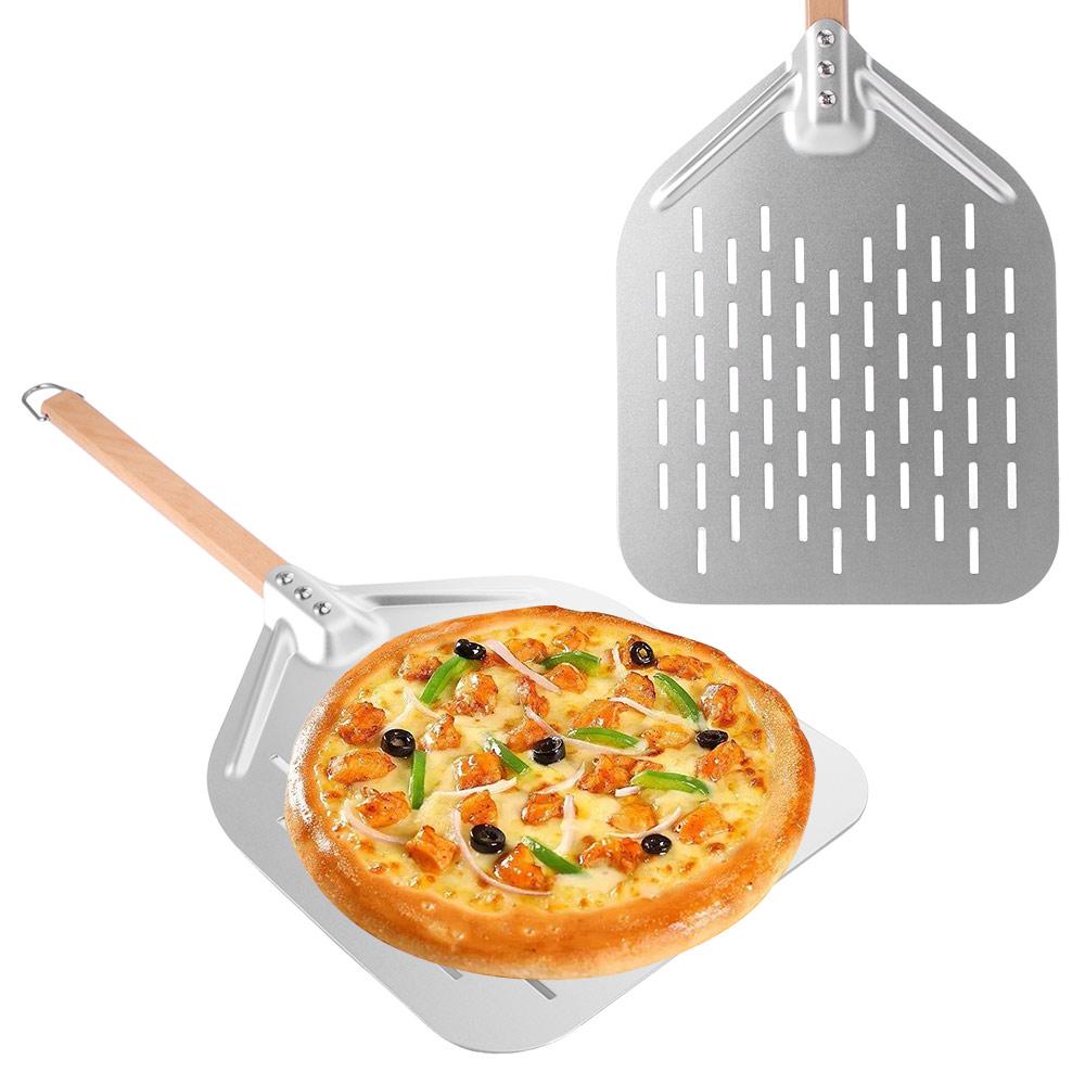 Detachable Handle Pizza Shovel Hollowing Out Pizza Peel Pizza Paddle Pizza Oven Accessories