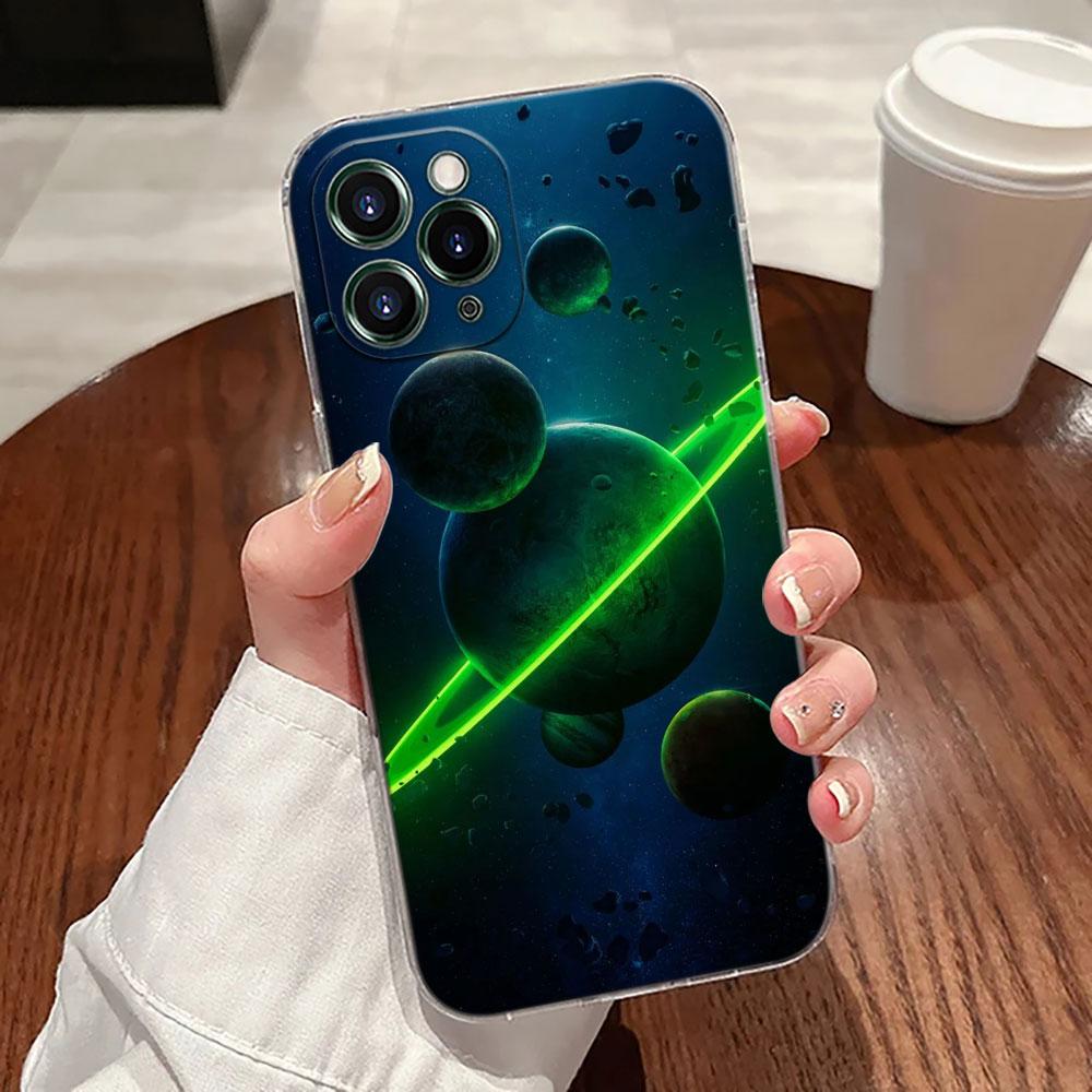 Sky Space planet Moon Stars Universe Case For Apple iPhone 17 16 15 14 13 12 11 Pro Max 16 Plus 16E 17Air Case 17Pro Phone Cover