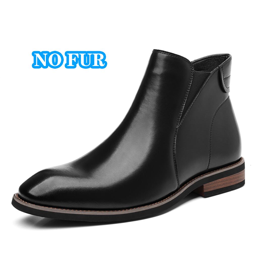 Handmade Leather Men's Chelsea Boots Leisure Walk Botas Fashion Casual Business High Top Shoes Ankle Boots Formal Dress Footwear