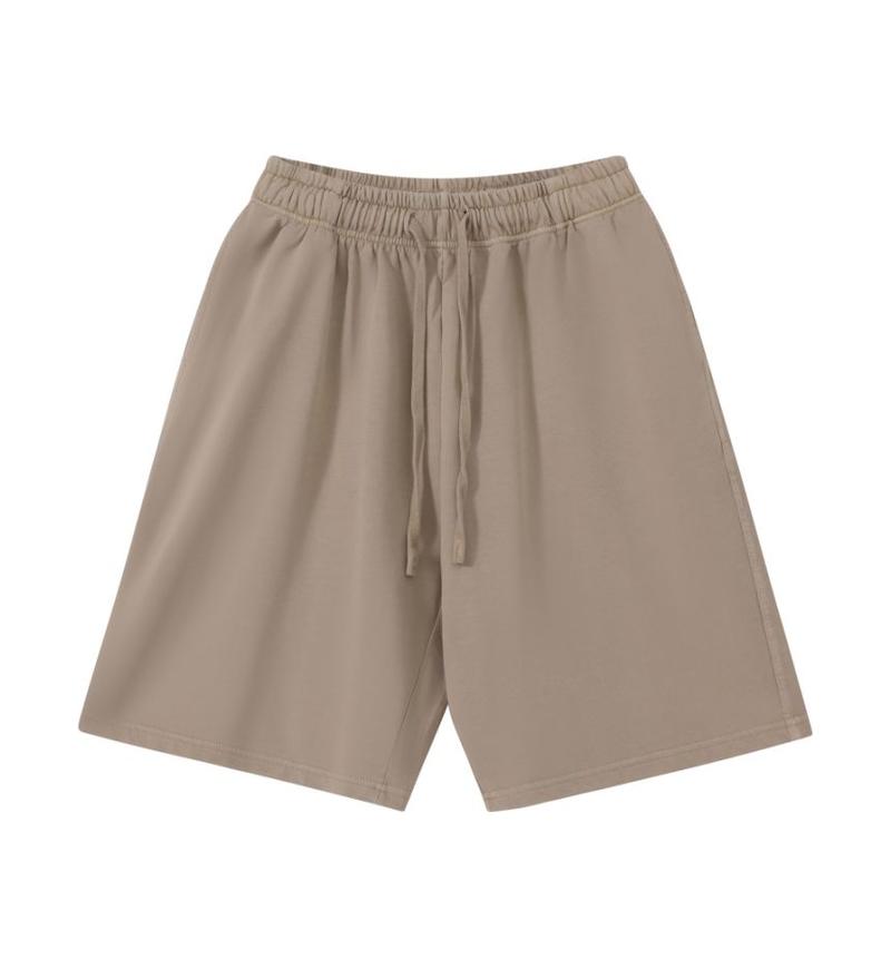 12 Colors 100% Cotton Men's and Women's Same Pull Rope High Waist Loose Fashion Casual Oversize Shorts Sweatpants