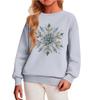 Children's Casual Round Neck Printed Pullover Long-sleeved Hooded Sweatshirt Top
