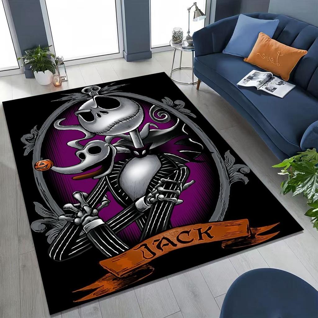 2026 New The Nightmare Before Christmas Jack Cartoo Rug for Bedroom Living Room Sofa Home Doormat Decor, Kid Non-slip Floor Mat