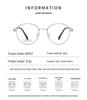 Casual Trend Ultralight Alloy Round Glasses: Comfortable Myopia Eyeglass Frames for Men and Women