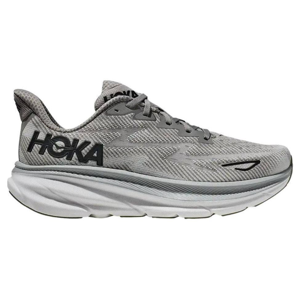 HOKA Clifton 9 Harbor Mist Black Herren Sneaker Grau 1127895-HMBC
