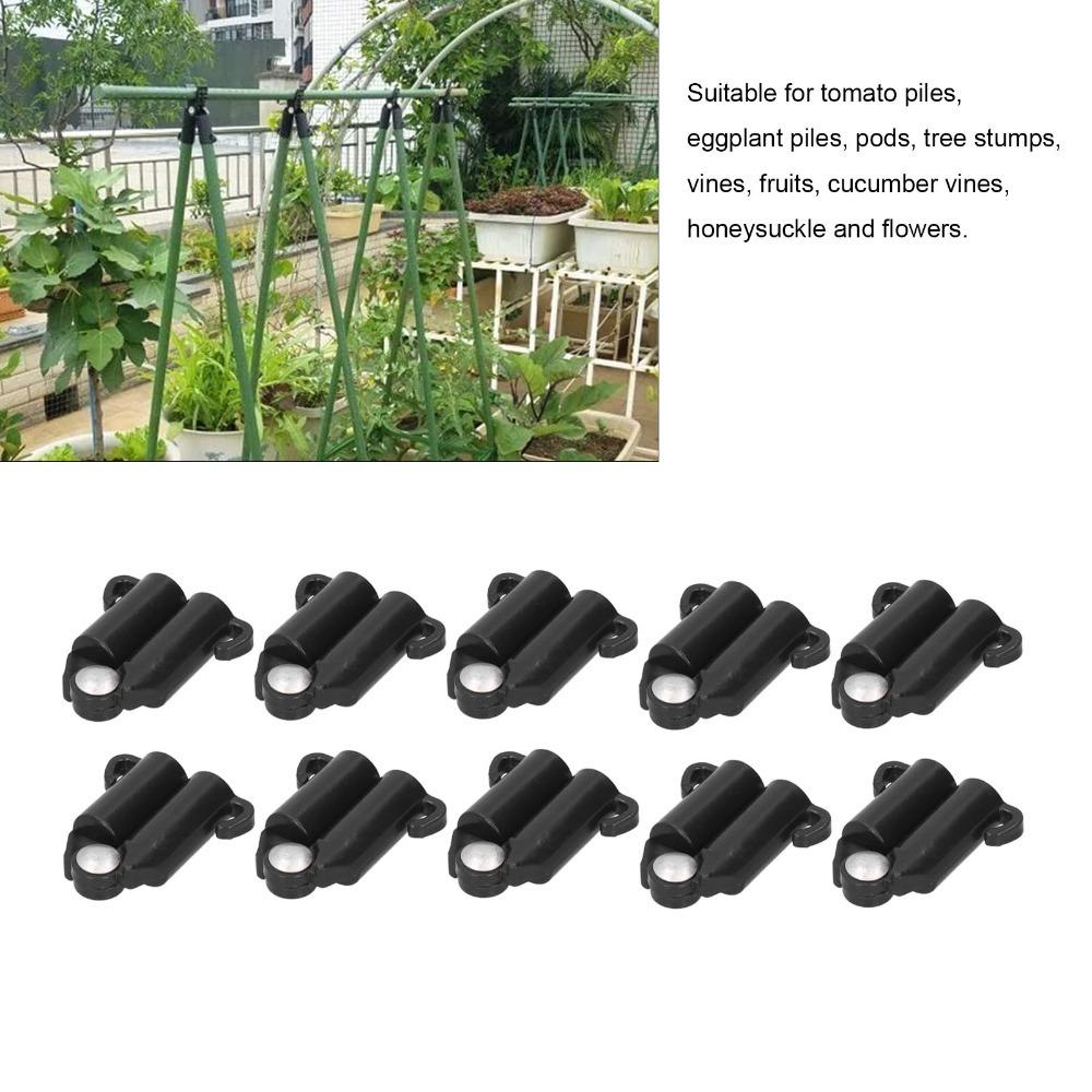 

10PCS Plastic Plant Stake Joint B-Type Garden Stake Joint Durable Plant Stake Connector Greenhouse 11mm