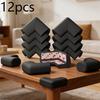 12pcs Foam Corner Protectors with Pre-applied Adhesive Tape - Safety Edge Guards for Furniture, Fireplaces, Tables