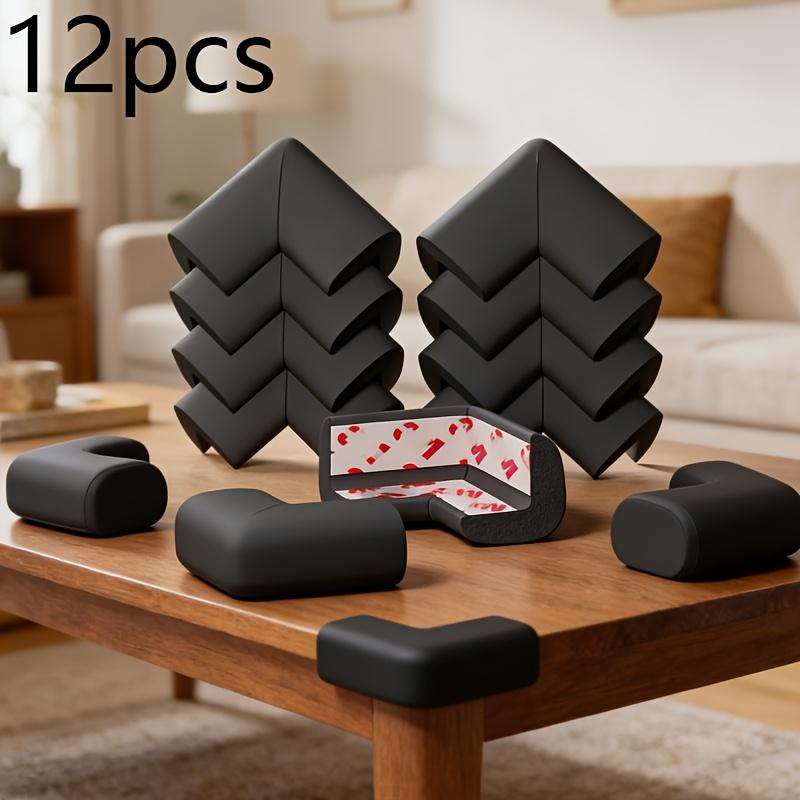 12pcs Foam Corner Protectors with Pre-applied Adhesive Tape - Safety Edge Guards for Furniture, Fireplaces, Tables