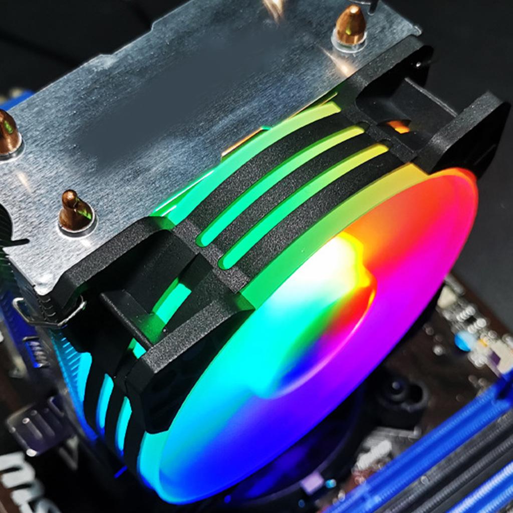 Computer Chassis Mute Heatsink PC Fan Adjust RGB Quiet Control Cooler Cooling for Case Fan 3-Pin Multicolor Adjustable S