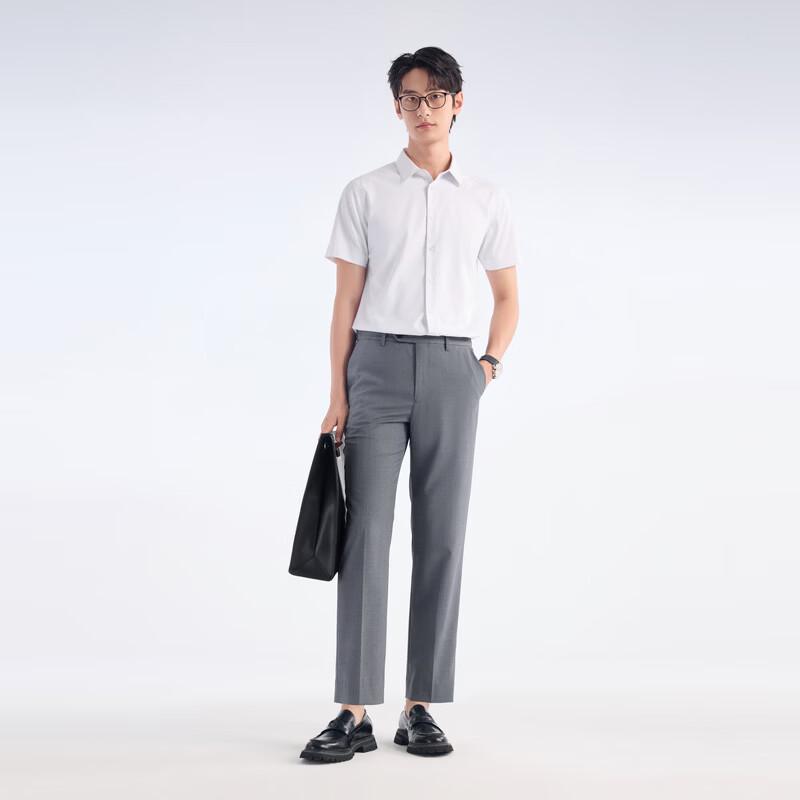 Joemol Men's Short Sleeve Business Casual Shirt