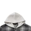 Li-Ning Minimalist Versatile Color Block Hooded Jacket Men Jackets Black White Plaid AFDVH89-1