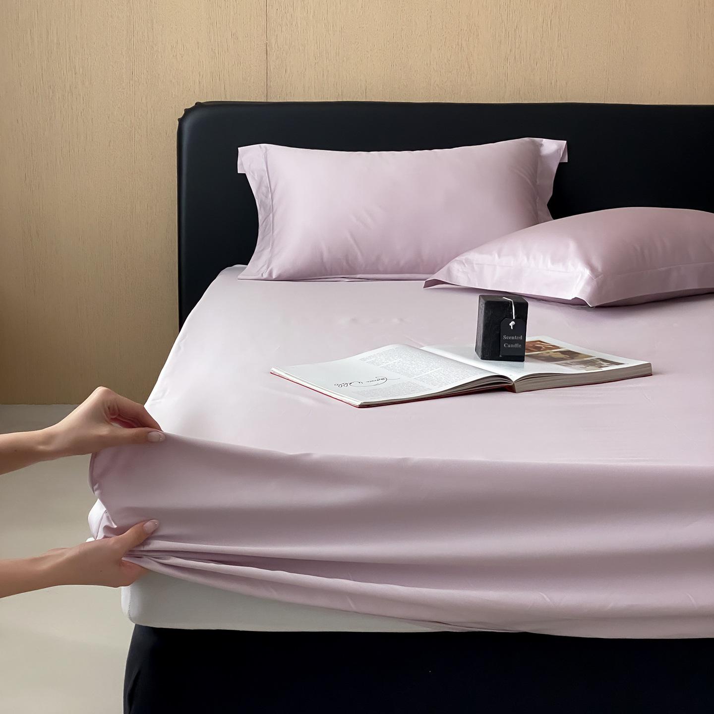 Xinjiang Long-Staple Cotton Fitted Sheet: 100% Pure, Skin-Friendly, Breathable, Non-Slip Mattress Protector 150x200+30cm Fitted Sheet