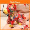 Chinese Style Plush Horse Year Lucky Mascot Animal Toy With Soft Short Pile For New Year Gift