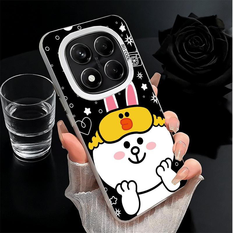 Cartoon Bear Brown Rabbit Soft Phone Case for Xiaomi Redmi Note 13 14 15 Pro Plus 12S 12 11S 11 11T 10S 10 Shockproof Cover Back