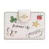 New Refined Pebble Pattern Leather Wallet Medium Size Women's White CAO94-IMCAH