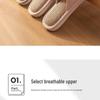 Jie Liya Unisex Linen Slippers - Sweat-Absorbent, Silent, All-Season Indoor Use