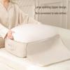 Anqin Moisture-Proof Quilt Storage Bag - Large Capacity, Thickened, Silk & Cotton Compatible, Rice White
