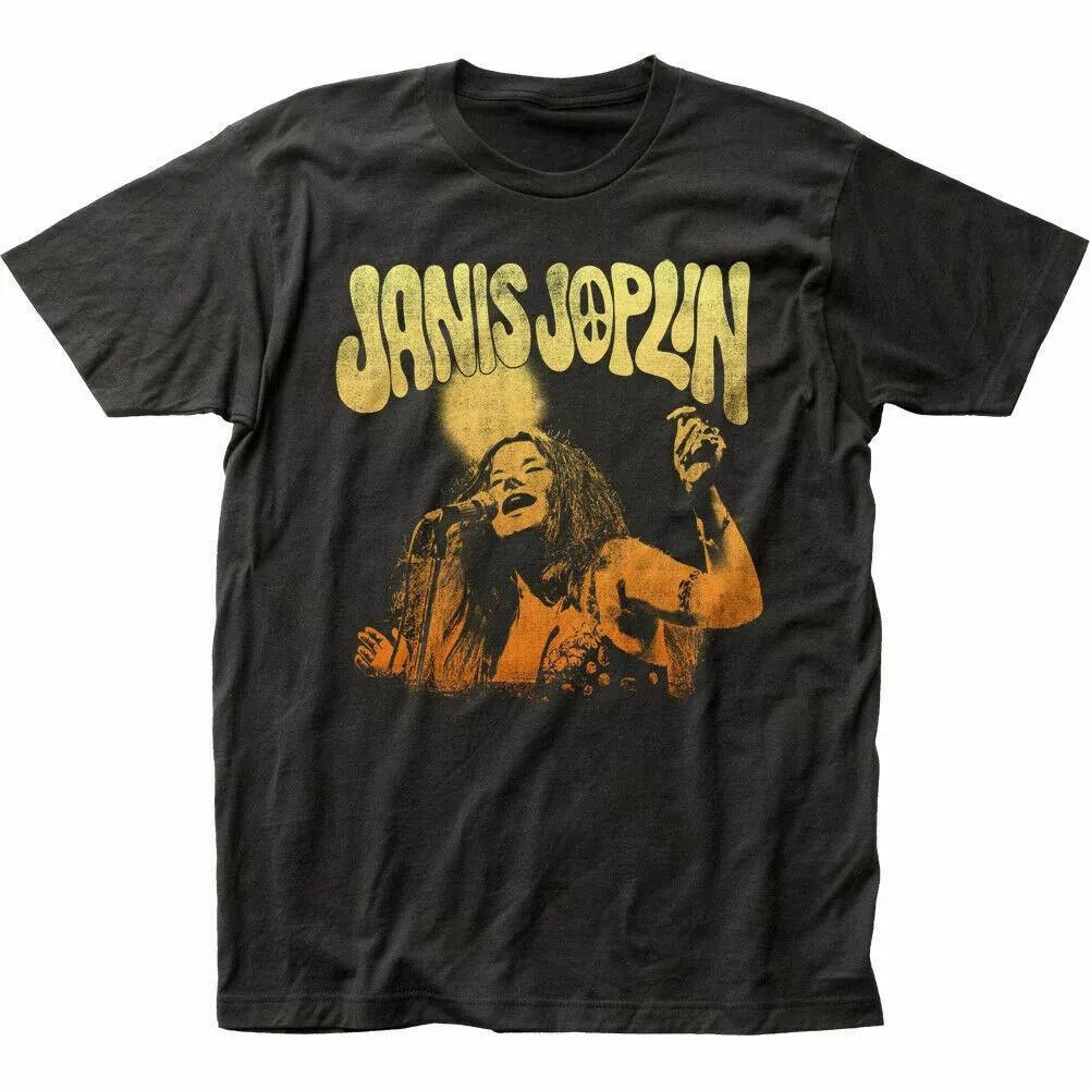 Футболка с изображением Janis Joplin Live Мужская Лицензированная Рок-н-ролл Музыкальная Группа Футболка Новая Черная XXXXL