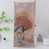 Cute 34x74cm Pure Cotton Face Towels 4 Layer Cotton Gauze Soft Large Hand Towel Absorbent Cartoon Dish Cloth for Kids Children