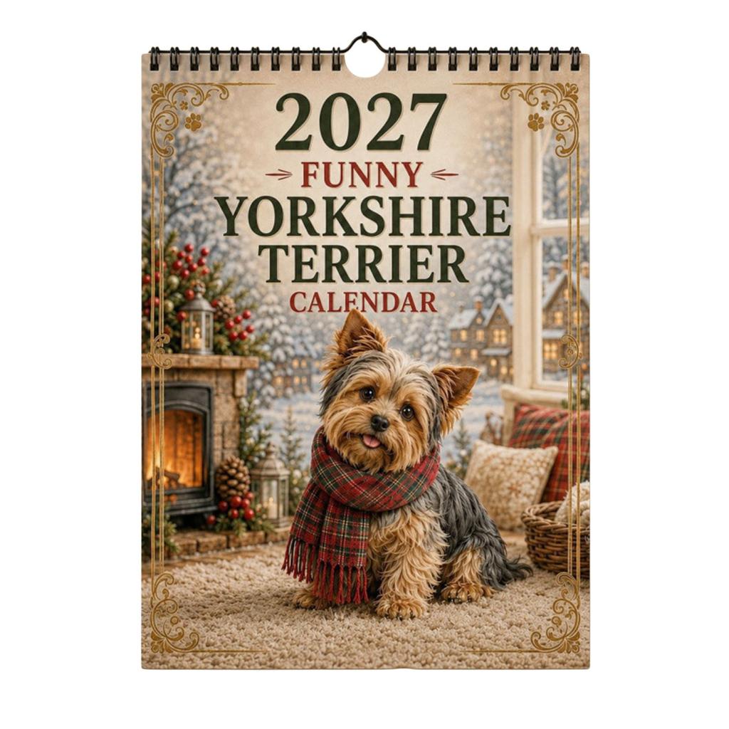 2027 Cow Calendar A4 Spiral Bound Monthly Planner US Holiday Farmhouse Decor