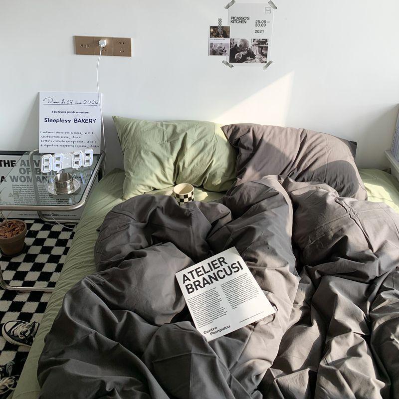 Duvet Cover Nordic Modern Fashion Washable Household Bedroom Dormitory Students Queen Bedding Skin-friendly Comfortable Textile