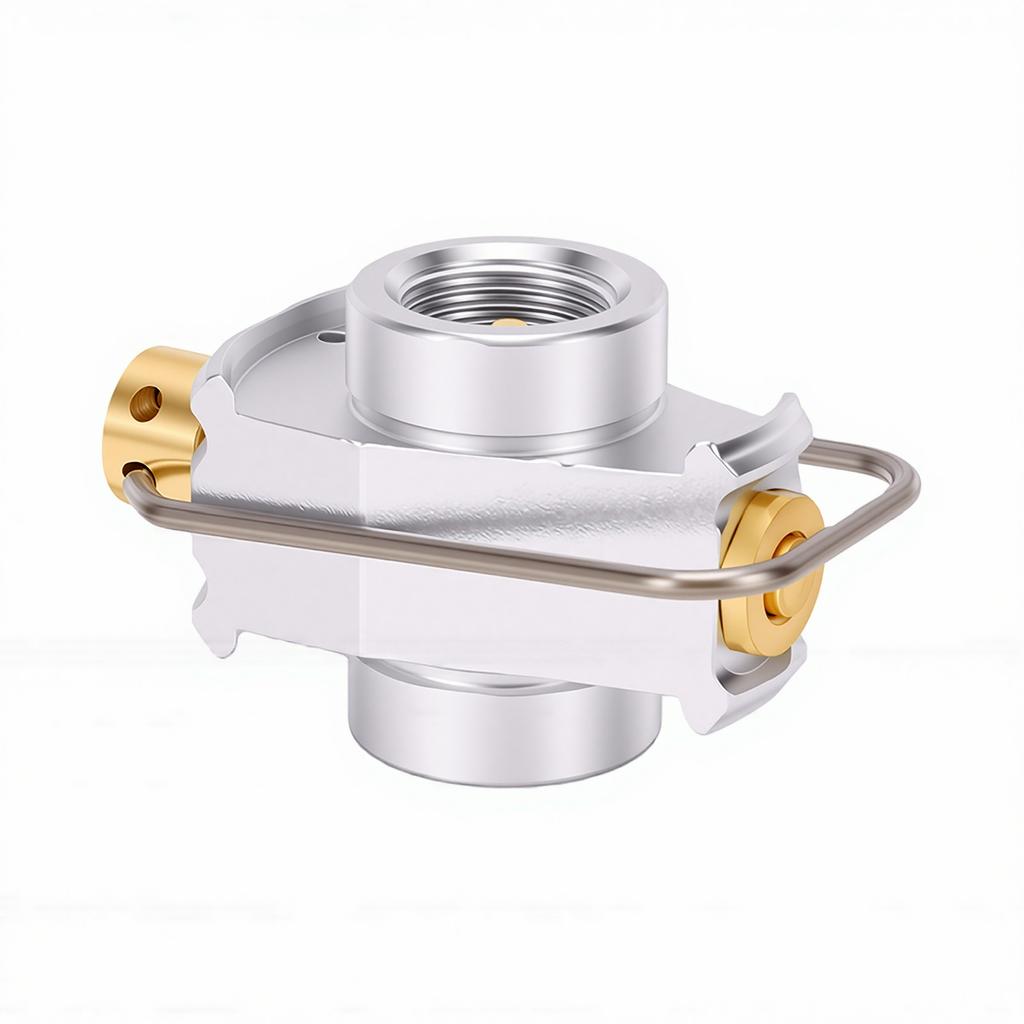 Gas Refill Adapter Camping Canister Refill Adapter Fit for Lindal Valve Canister Nozzle Bottle Type Butane Canister