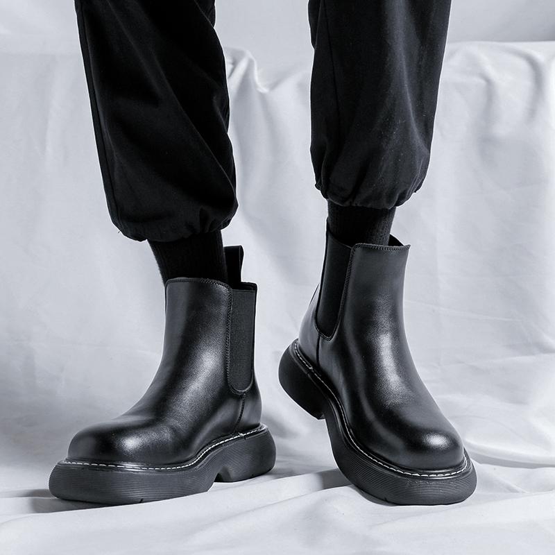 Fashion Casual Men's Boots Thick Bottom Comfortable Style Street Leisure Outdoor Motorcycle Hot Selling  Daily Adult Youth Shoes Hot