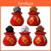 Pvc Garden Figurine With Happy Money Bag Cartoon Teddy Dog Design For Party Decor And Gift Exchanges