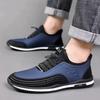 Men's Leather Shoes Trend Casual Shoes Breathable Spring Versatile Men's Shoes Fashion Lightweight Running Shoes Flat Driving Shoes Men