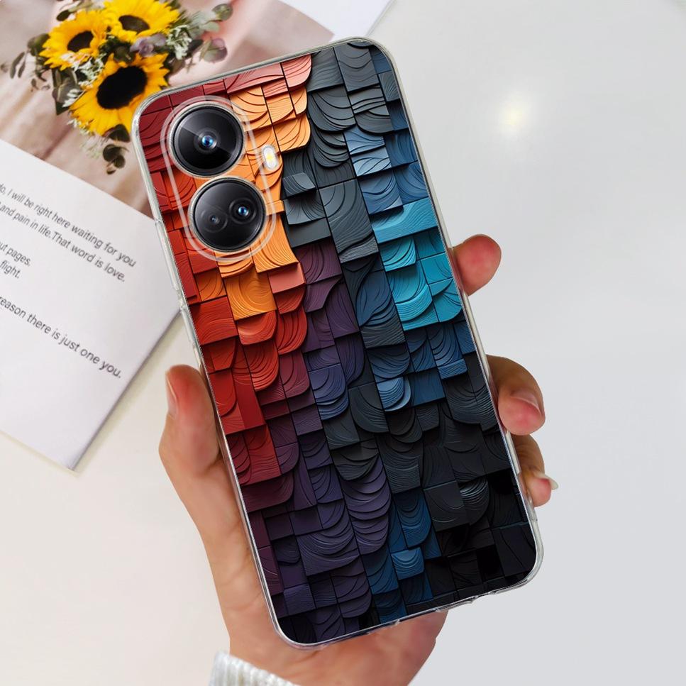For Realme 10 Pro+ 6.7" RMX3687 Case Cute Cartoon Astronaut Cat Soft Silicon TPU Cover For Realme 10 Pro Plus Bumper Phone Case