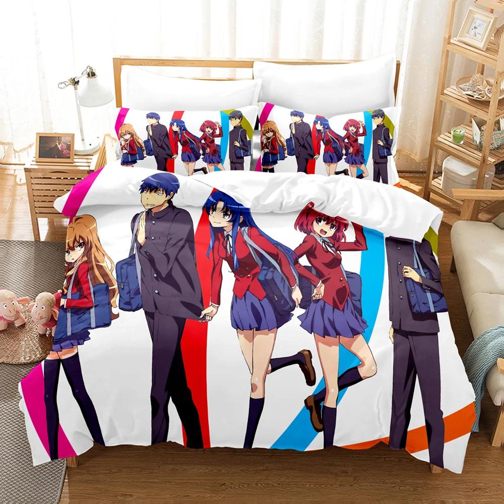 

Modern SkinFriendly Twin Full Queen King New Japan 3D Print Anime TIGER DRAGON Sets With Bedclothes Bed Polyester Quilt Comforter (quilt)-EU Single(135*200cm)3pcs