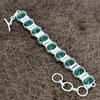 Indicolite Tourmaline Gemstone Handmade 925 Sterling Silver Bracelet 7-8" KKG-140