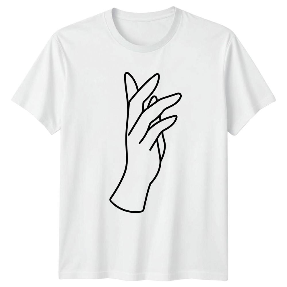 Minimalist Hand Art Gesture Outline TShirt Line Art Art Birthday Gift S