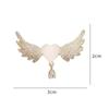 Fashion Heart Wings Crystal Brooches For Women Girls Boutique Badges Lapel Pin Accessories Brooch