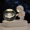 Creative Astronaut Night Light with Crystal Ball Base - Moon Festival Gift Ornament