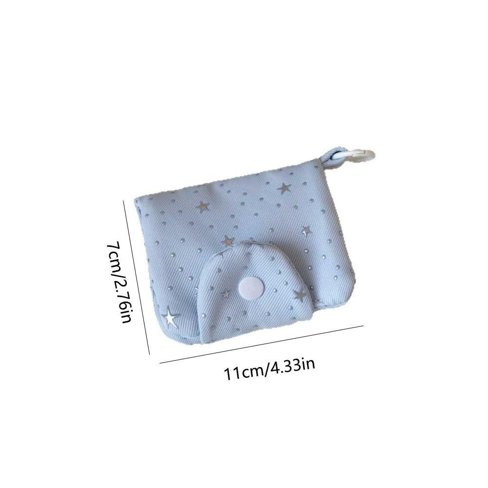 Zipper Star Sequins Card Bag Multi layer Coin Purse Portable ID Card Holder  Travel