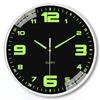 Hole-Free Luminous Wall Clock, 8 Inch Silent Quartz Clock, Modern Decor for Home & Living Room