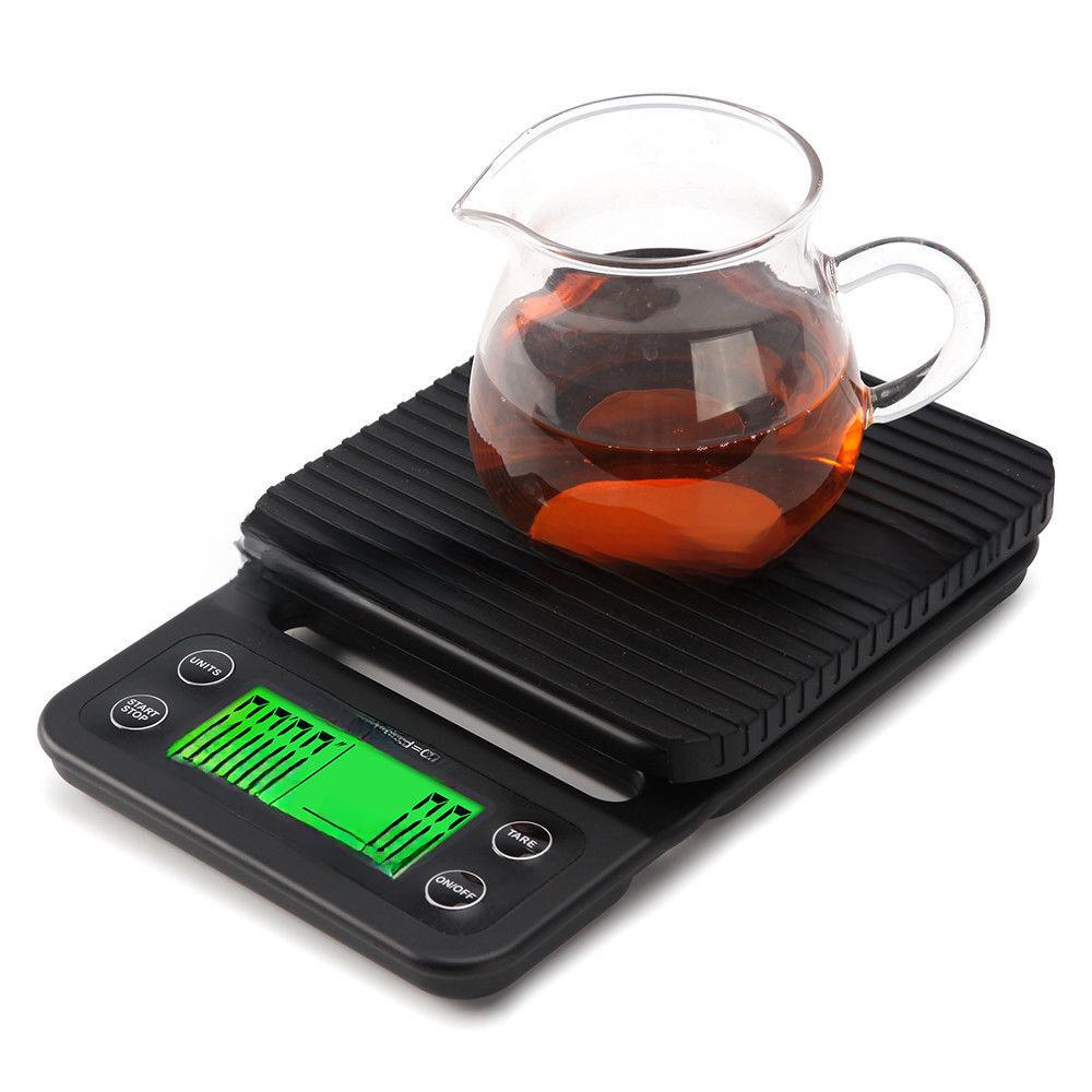 Multi-Function Digital Kitchen Scale: 5kg Capacity with 0.1g Precision for Coffee and More