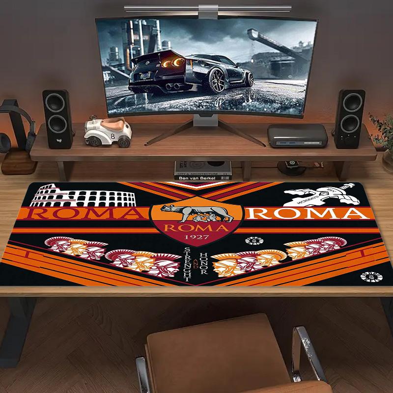 AS Roma Color Mouse Pad Large Gaming Table Cushion Non-slip Laptop Tablet Big Mousepad XXL Mat Mini PC Playmat With Lock edge