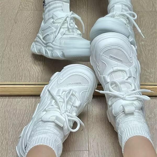 Populāri platformas tēta apavi sieviešu pavasara un rudens ins moderni retro 2025 jauni daudzpusīgi augumu palielinoši ikdienas sporta apavi