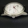 USED HAND-WINDING HMT JANATA INDIAN MENS WHITE COLOR DIAL WATCH A432516-2 R112-a432516