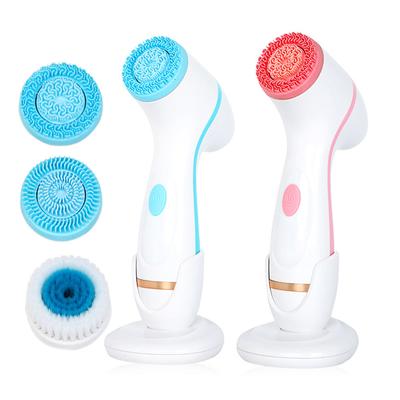 3 In 1 Electric Cleansing Brush Sonic Rotating Cleansing Brush Galvanic Facial Spa System Deeply Clean and Remove Blackheads
