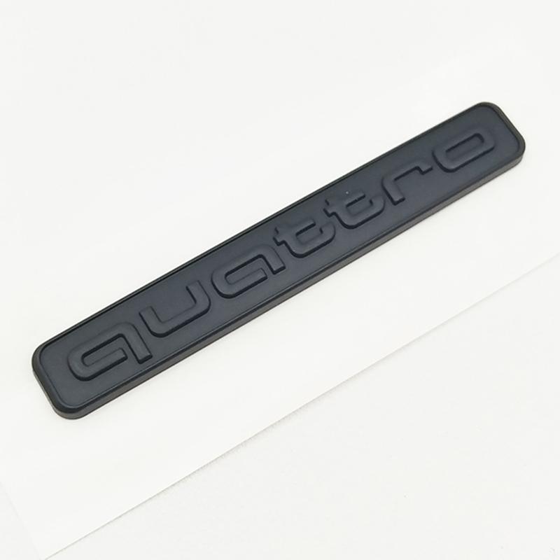 95mm 3D ABS Quattro Car Rear Trunk Badge Side Emblem Sticker For A3 A4 A5 A6 A7 A1 A2 Q3 Q5 Q7 S3 S4 S5 S6 TT Quattro Accessories