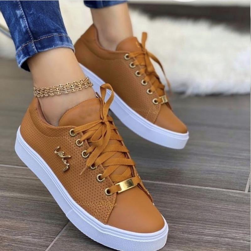 

Fashion Plus Size 2025 Hot Sale Shallow Women s Vulcanize Shoes Outdoor Walking Low Heel Lace Up Sneakers Versatile Ladies Casual Shoes 43 хаки