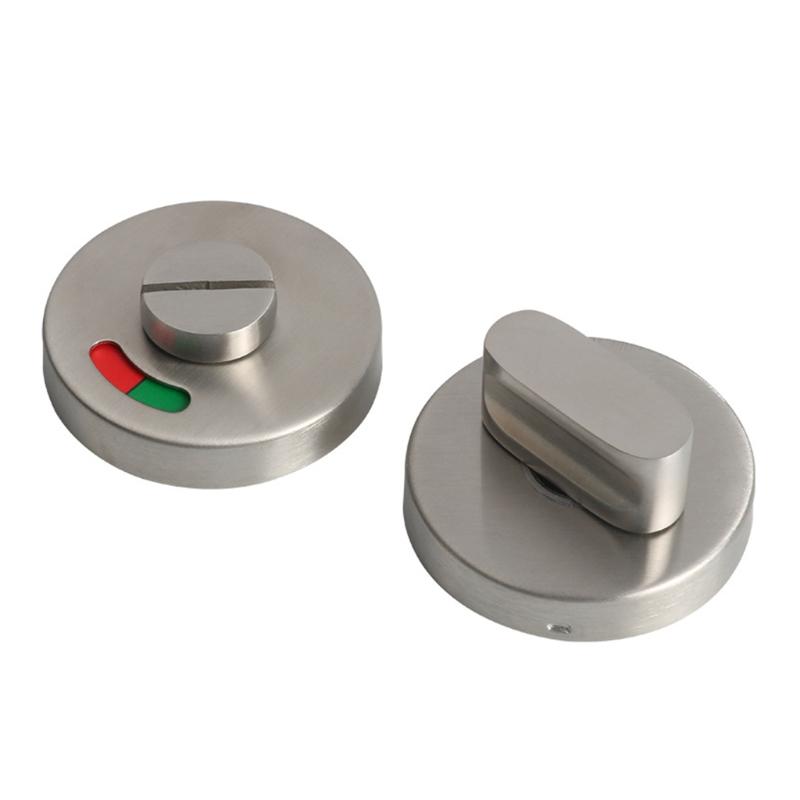 Stainless Steel WC Toilet Door Lock Handle Knob Privacy Bathroom Drop Shipping A