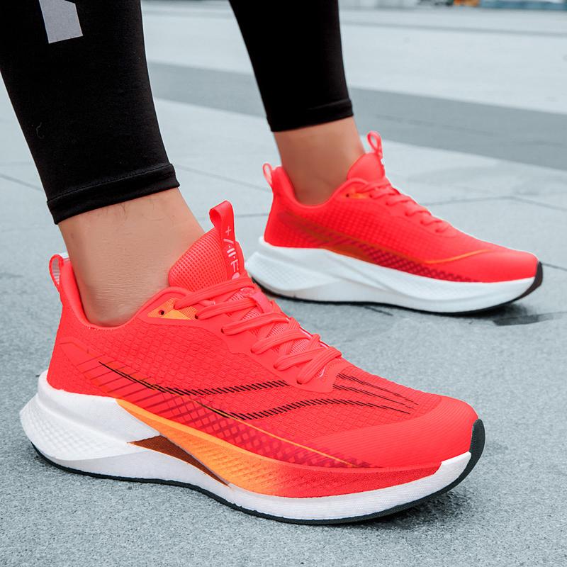 Herren Sports Spezialität Marathon Laufschuhe Carbonplatte Atmungsaktiv Leichtgewicht Damen Bequem Sportlich Rutschfest Dämpfung Stabilität Sneaker